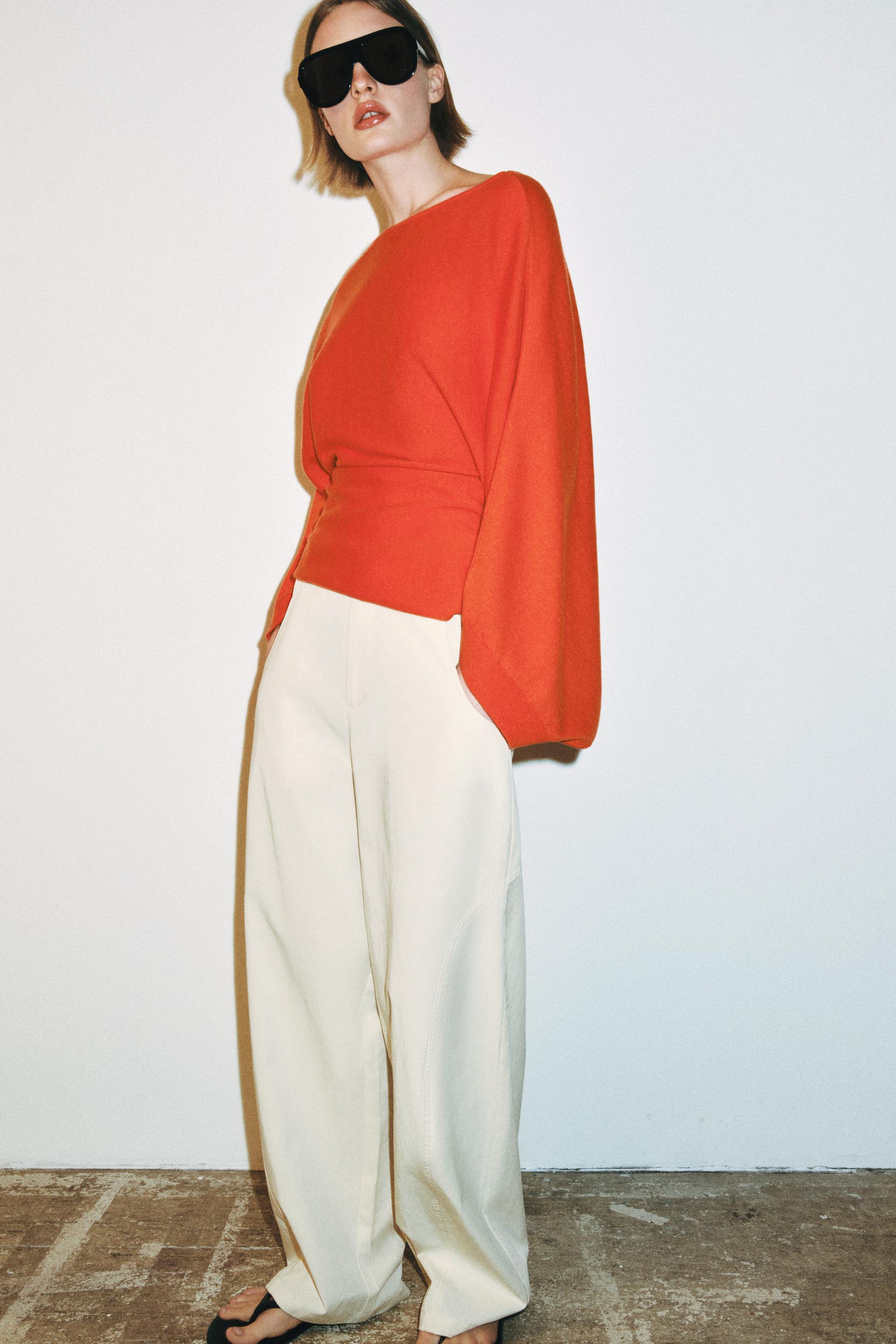 BATWING SLEEVE KNIT JUMPER